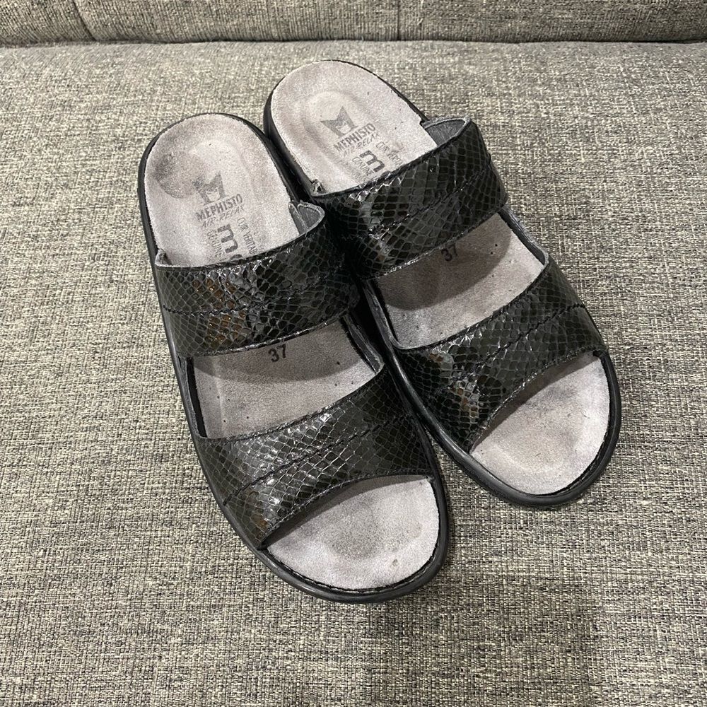 Mephisto Mobils Slide Sandals Women Size 7